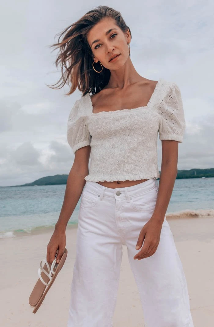 Hudson Puff Sleeve Smocked Top 7 Hudson Puff Sleeve Smocked Top - Image 5