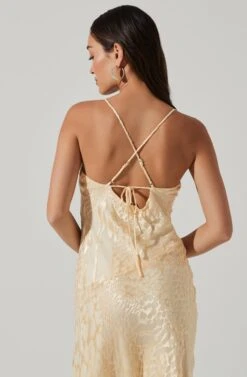 Gaia Burnout Floral Midi Dress -Outlet Cozi Luxe Store ACDR100133F CREAMFLORALBURNOUT 6