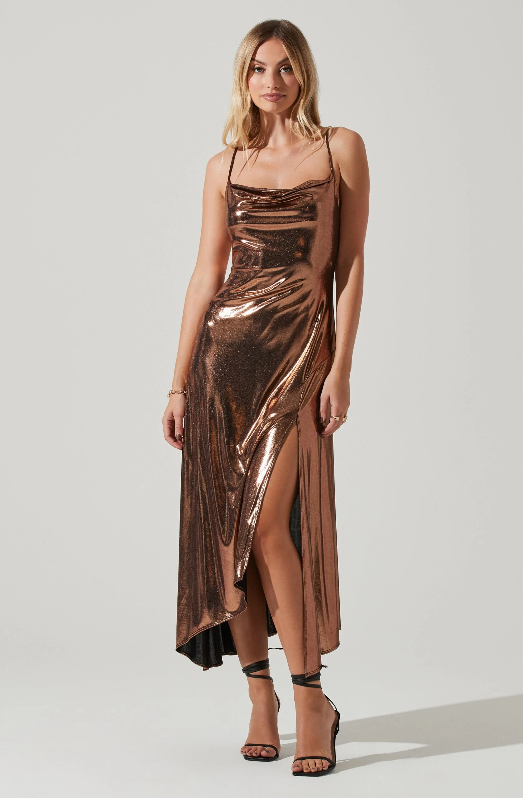 Gaia Metallic Midi Dress 6 Gaia Metallic Midi Dress - Image 4