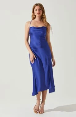 Gaia Midi Dress -Outlet Cozi Luxe Store ACDR100133S INDIGO 2