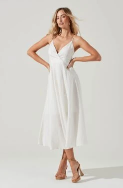 Ambrosia Midi Dress 10 Ambrosia Midi Dress -Outlet Cozi Luxe Store ACDR100490 WHITE 0383
