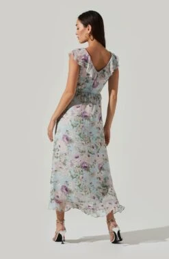 Tempest Floral Ruffle Midi Dress -Outlet Cozi Luxe Store ACDR100578 IVORY LILACFLORAL 5 d80211bf 1f4a 4f31 b505 c7f32598f59d