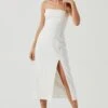 Brayden Strappy Back Midi Dress -Outlet Cozi Luxe Store ACDR101175 WHITE 0901 bc017025 5107 4581 9a28 2e952c06a95a