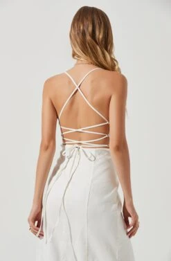 Brayden Strappy Back Midi Dress -Outlet Cozi Luxe Store ACDR101175 WHITE 0915 098b6b85 0415 4d79 8c13 10ce97a5c8b2