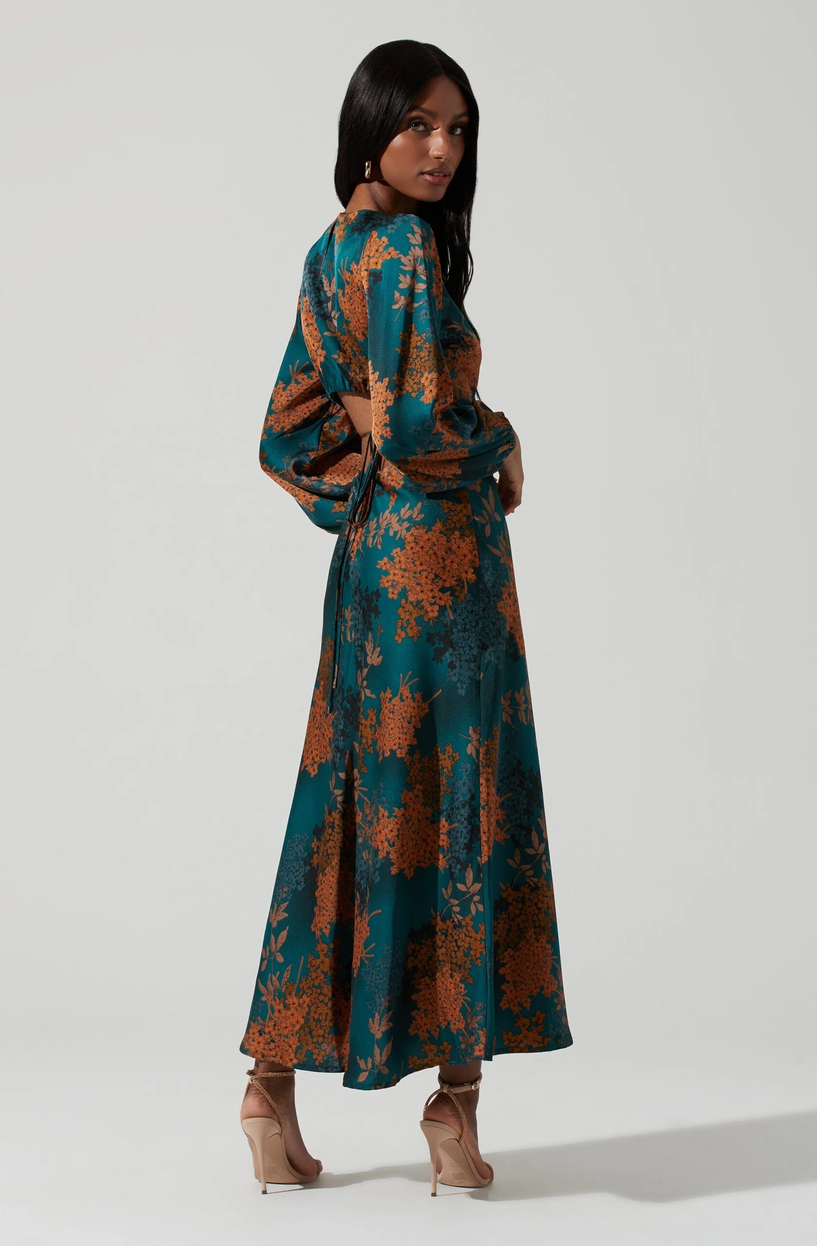 Quinn Floral Cutout Midi Dress 14 Quinn Floral Cutout Midi Dress - Image 12