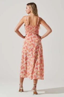 Elsie Floral Midi Dress -Outlet Cozi Luxe Store ACDR101374 ORANGEFLORAL 5 624df076 a07a 4033 8440 2cd4d689da09