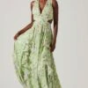 Noya Floral Cutout Maxi Dress -Outlet Cozi Luxe Store ACDR101457 LIGHTGREENFLORAL 1