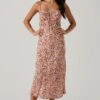 Maritza Floral Smocked Midi Dress 2 Maritza Floral Smocked Midi Dress -Outlet Cozi Luxe Store ACDR101529 COPPERLILACMULTI 1