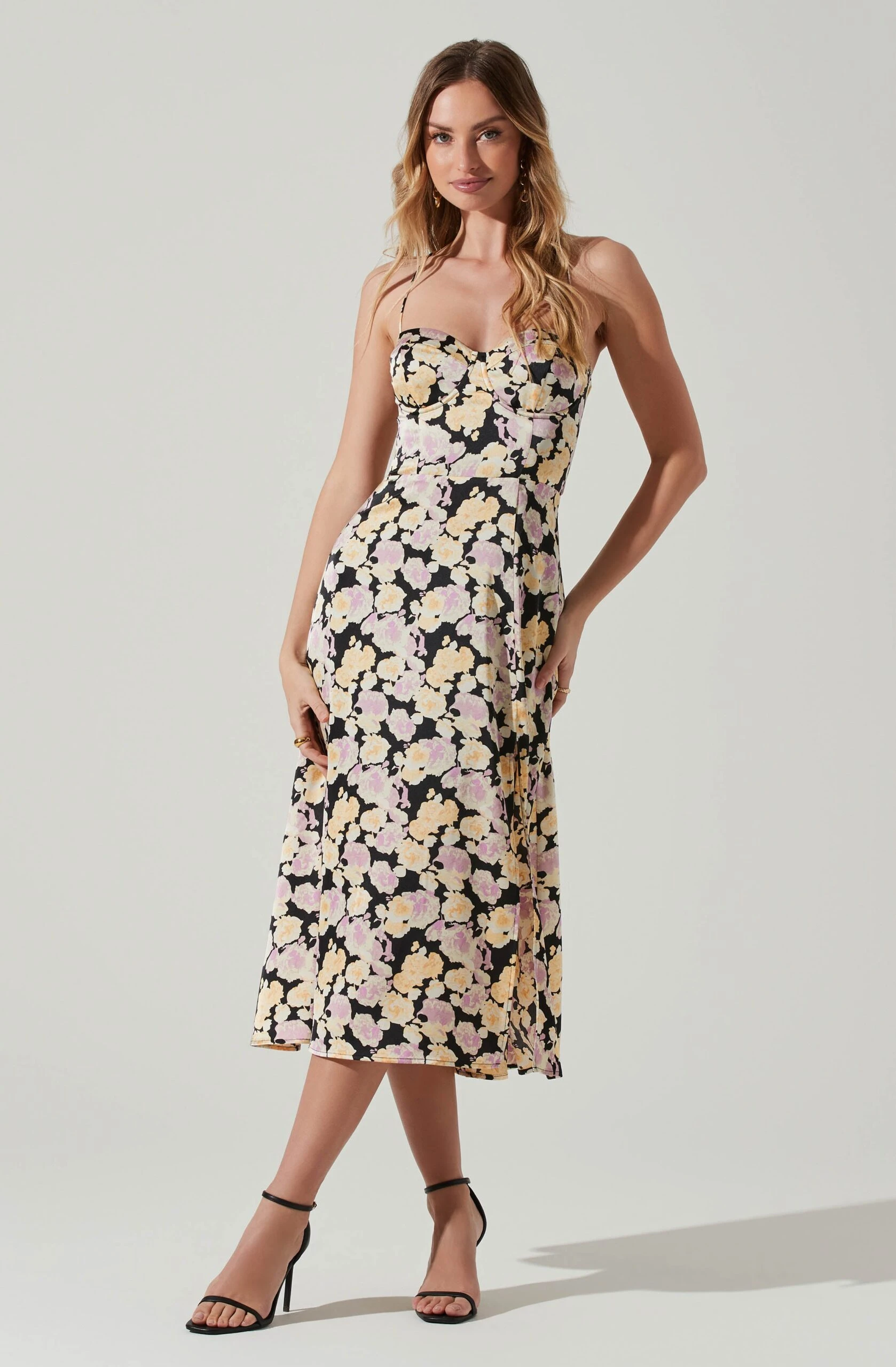 Gala Bustier Cross Strap Midi Dress 13 Gala Bustier Cross Strap Midi Dress - Image 11