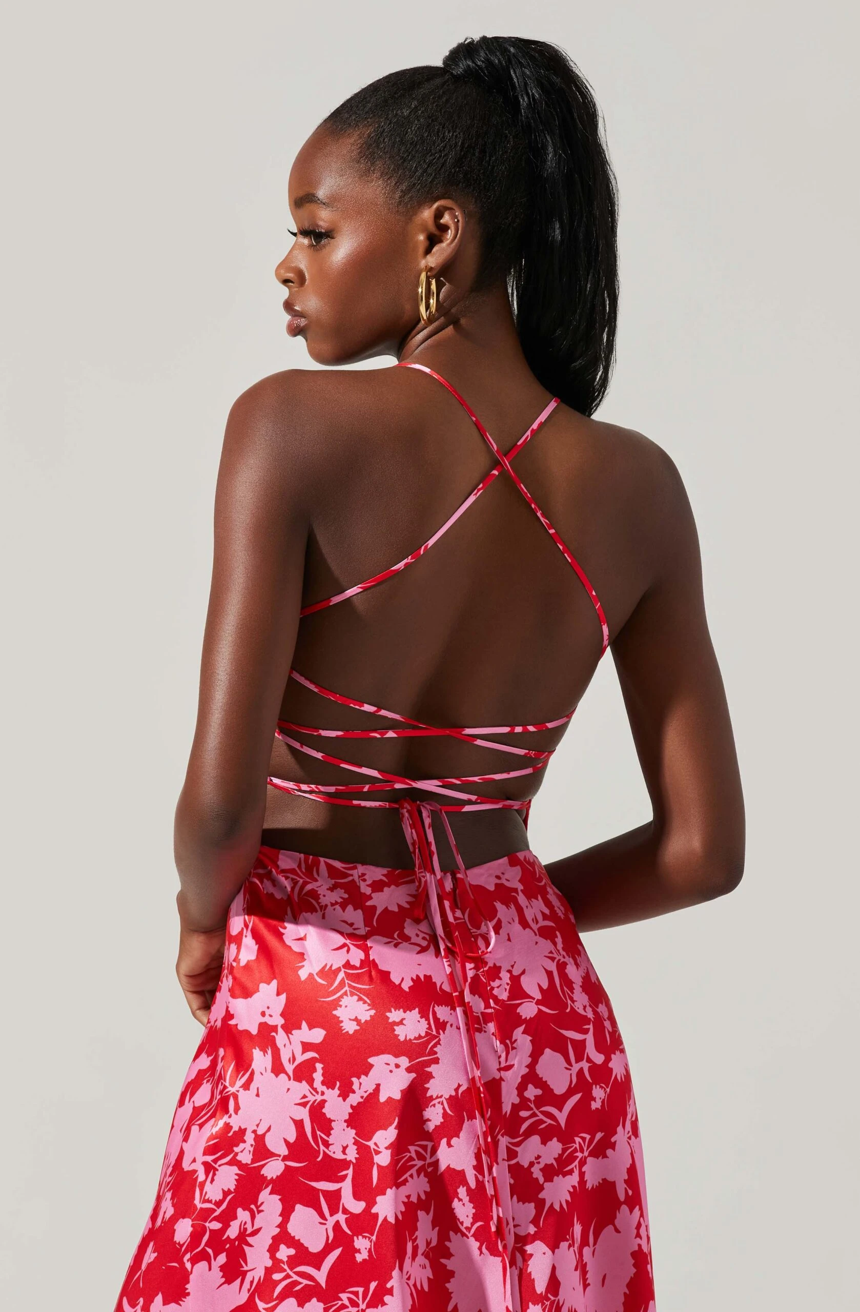 Gala Bustier Cross Strap Midi Dress 5 Gala Bustier Cross Strap Midi Dress - Image 3