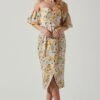 Zurina Floral Off Shoulder Midi Dress -Outlet Cozi Luxe Store ACDR101549 BLUEAPRICOTFLORAL 2 980469fe 403b 40eb aa69 7ec0ba6fa688
