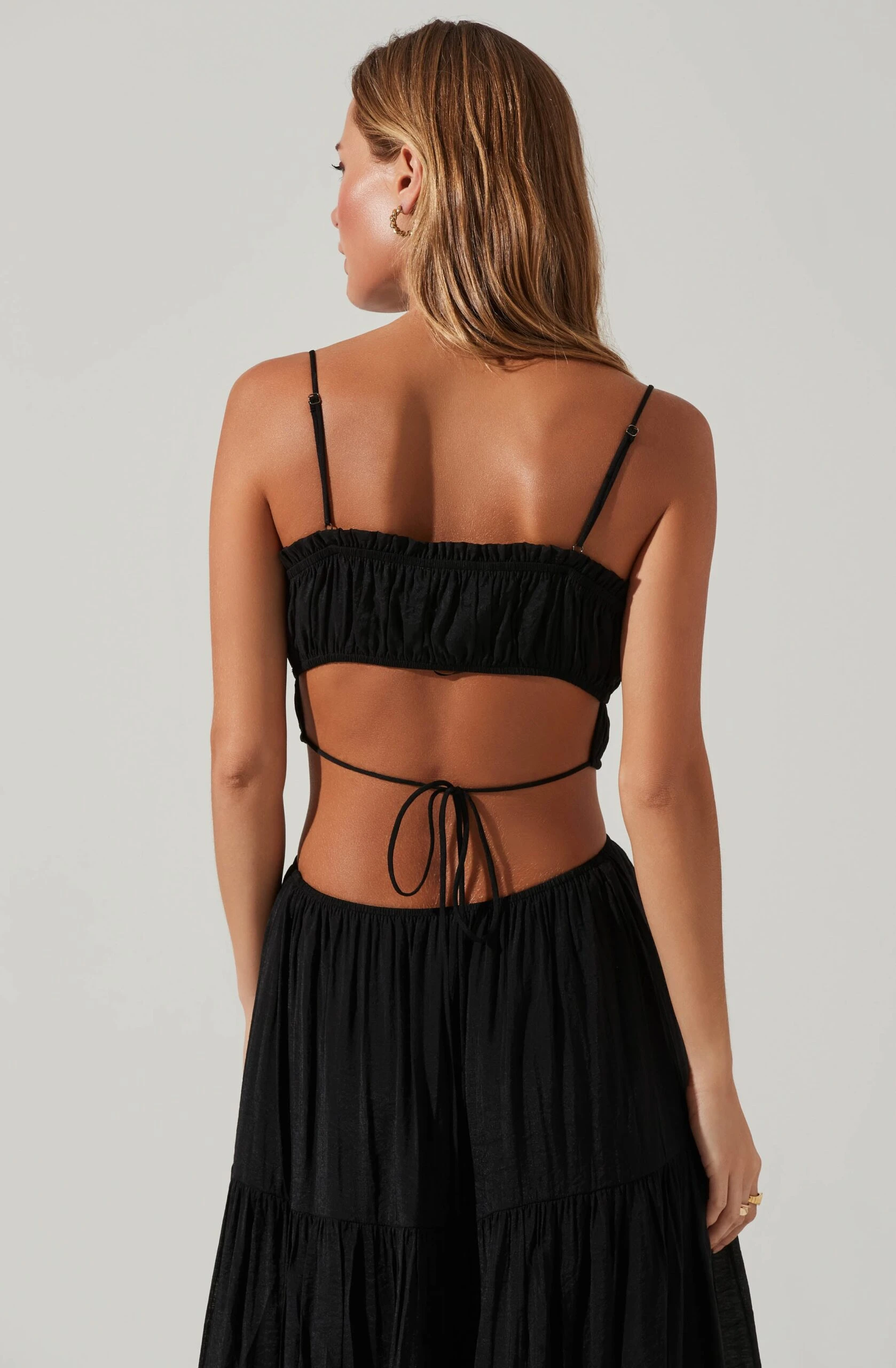 Odina Smocked Cutout Tiered Maxi Dress 12 Odina Smocked Cutout Tiered Maxi Dress - Image 10