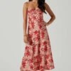 Josiane Floral Sweetheart Midi Dress -Outlet Cozi Luxe Store ACDR101574 REDFLORAL 1