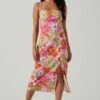 Gabriella Floral Strappy Back Midi Dress