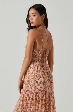 Ryliana Floral Tiered Maxi Dress 18 Ryliana Floral Tiered Maxi Dress -Outlet Cozi Luxe Store ACDR101640 RUSTLILACFLORAL 3