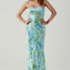 Bellerose Satin Floral Cutout Midi Dress -Outlet Cozi Luxe Store ACDR101684 GREENBLUEFLORAL 1 ef00f1df bbf1 4569 8099 23ecdf0867cb