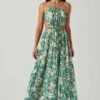Sivana Halter Neck Floral Maxi Dress 2 Sivana Halter Neck Floral Maxi Dress -Outlet Cozi Luxe Store ACDR101690 GREENFLORAL 1