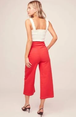Nixon Wide Leg Pants -Outlet Cozi Luxe Store ACP7040 STRAWBERRY RED 3AA 223cdf82 9202 4719 89bb 2189ad4f220f