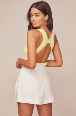 Pacific Pleated Shorts -Outlet Cozi Luxe Store ACP7113 WHITE 4