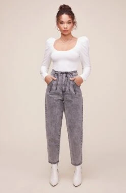 Perfectly Pleated Jean -Outlet Cozi Luxe Store ACP7184 ASPHALT 4