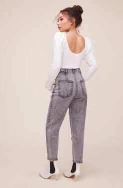 Perfectly Pleated Jean -Outlet Cozi Luxe Store ACP7184 ASPHALT 6