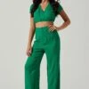 Sayla Wide Leg Pants 1 Sayla Wide Leg Pants -Outlet Cozi Luxe Store ACP7246TX GREEN 1