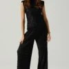 Savine Textured Pants -Outlet Cozi Luxe Store ACP7259S BLACK 1