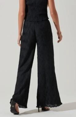Janesa Wide Leg Pants -Outlet Cozi Luxe Store ACP7267 BLACK 5