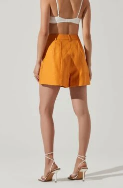 Jacinta High Waist Shorts -Outlet Cozi Luxe Store ACP7268 MUSTARD 03