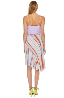 Palette Skirt 9 Palette Skirt -Outlet Cozi Luxe Store ACS9009 POP ORANGE STRIPE 03