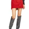 Evan Mini Skirt -Outlet Cozi Luxe Store ACS900 LIPSTICK RED 00