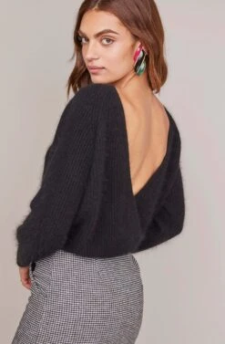 Trina Mini Skirt -Outlet Cozi Luxe Store ACS9031 BLACK WHITE HOUNDSTOOTH 5A