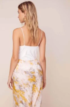 Nava Tie Dye Midi Skirt 13 Nava Tie Dye Midi Skirt -Outlet Cozi Luxe Store ACS9045C LEMON PINK TIE DYE 10