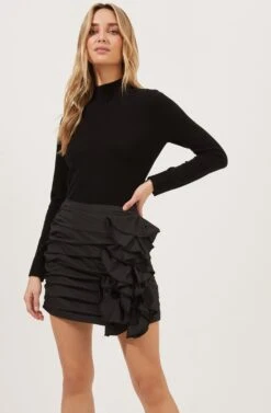 All The Frills Ruffle Mini Skirt