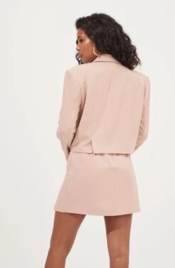 Woodbury Buttoned Side Slit Mini Skirt 9 Woodbury Buttoned Side Slit Mini Skirt -Outlet Cozi Luxe Store ACS9081 BLUSH 5