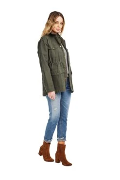 Jessie Jacket -Outlet Cozi Luxe Store ACT12539 ARMY GREEN 02