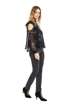 Chantelle Top 8 Chantelle Top -Outlet Cozi Luxe Store ACT12559 BLACK MULTI FLORAL 02