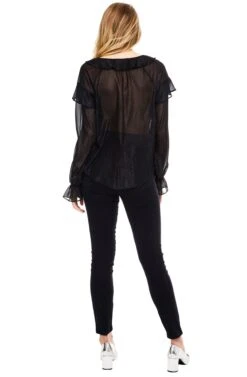 Casey Top -Outlet Cozi Luxe Store ACT13003 BLACKS SHIMMER 03