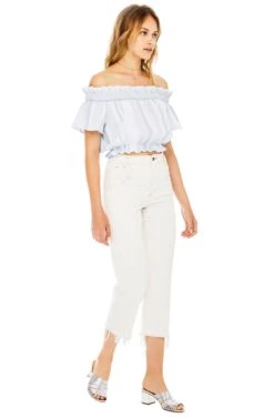 Carson Top 8 Carson Top -Outlet Cozi Luxe Store ACT13073 SKY BLUE STRIPE 02