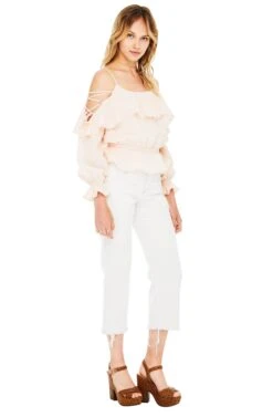 Marie Top -Outlet Cozi Luxe Store ACT13101B POWDER PINK 02