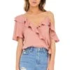 Tansy Top -Outlet Cozi Luxe Store ACT13184 CARNATION PINK 00