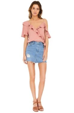 Tansy Top -Outlet Cozi Luxe Store ACT13184 CARNATION PINK 01