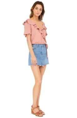 Tansy Top -Outlet Cozi Luxe Store ACT13184 CARNATION PINK 02