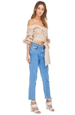 Carrie Top -Outlet Cozi Luxe Store ACT13377 DUSTY BLUSH STRIPE 02