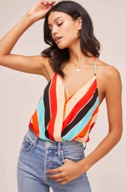 Amber Striped Bodysuit