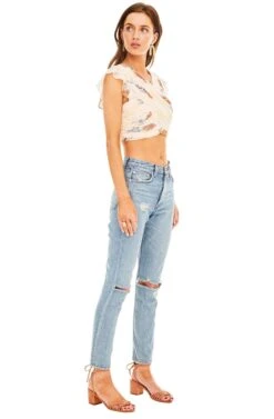 Bethany Top -Outlet Cozi Luxe Store ACT13441 PEACH SORBET FLORAL 02 10f62a11 2380 44ba ad3a 3354adfafe19