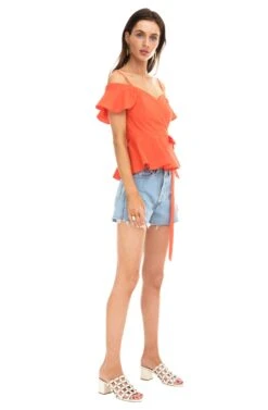 Carly Top 16 Carly Top -Outlet Cozi Luxe Store ACT13610 RED ORANGE 02 e2706a72 8b2f 4351 a310 c630faffd06a