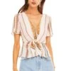 Candice Floral Stripe Top -Outlet Cozi Luxe Store ACT13677 CREAM FLORAL STRIPE 00 65c2c91c 17d9 4f26 8e1f 6bc014432d30