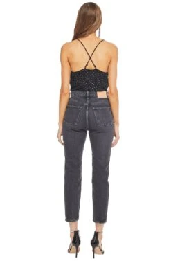 Cosmo Tank Bodysuit -Outlet Cozi Luxe Store ACT15103 BLACK 03