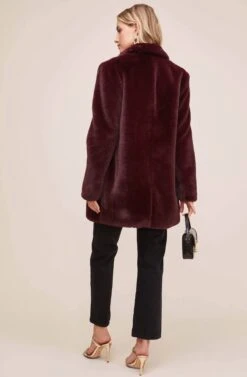 Cleo Coat -Outlet Cozi Luxe Store ACT15125 PLUM 5